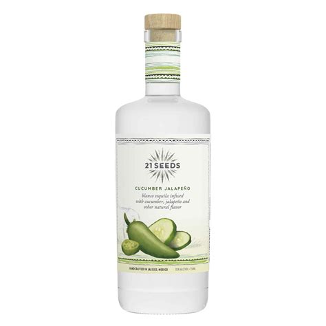 21seeds Cucumber Jalapeno Blanco Tequila Infused With Cucumber