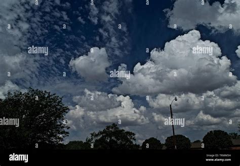 Cloud Formations Over Canyon Texas Stock Photo Alamy