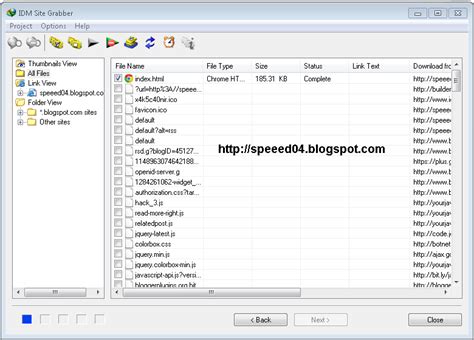 The site grabber feature of internet download manager not only lets you download required files that are specified with filters, for example all pictures. كيف تحمّل موقعك المفضل باستخدام IDM لتتصفحه وأنت غير متّصل بالانترنت (OFFLiNE)