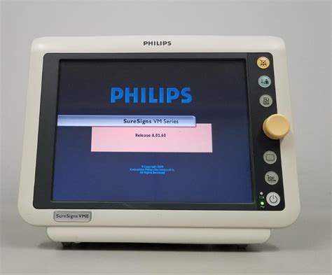 Philips 863066 Suresigns Vm8 Patient Monitor Ecg Nibp Ibp Spo2 Co2 Bio
