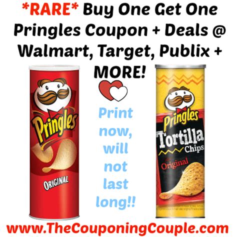 Rare Buy One Get One Free Pringles Coupon The Harris Teeter Deals