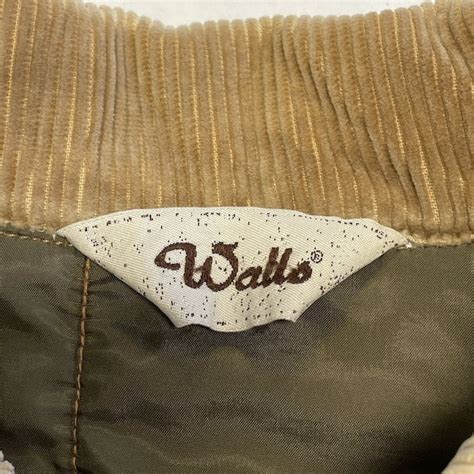 Vintage Walls Insulated Canvas Workwear Jacket Brown See Measurement