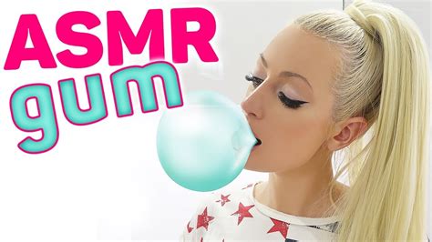 Asmr Chewing Gum Eating Sounds 👄 Relaxing Sound Ear To Ear Whispering Asmr Bubble Gum Chew