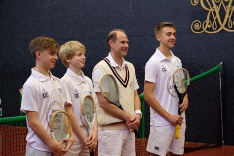 The Earl Of Wessex Visits The Royal Tennis Court In Support Of The Doe