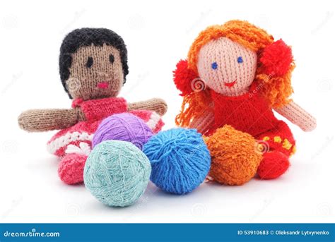 Handmade Rag Dolls Stock Image Image Of Childhood Wool 53910683