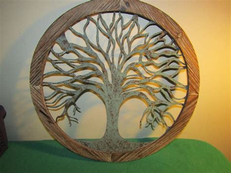 Metal Tree Of Life Art Tree Of Life Wall Hanging Metal Art Size 18