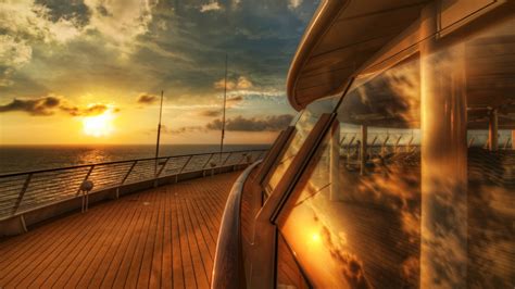 View From A Cruise Ship With Wooden Floor Hd Cruise Ship Wallpapers