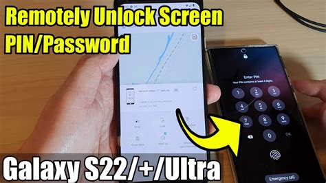 Galaxy S22s22ultra How To Remotely Unlock Screen Pinpassword