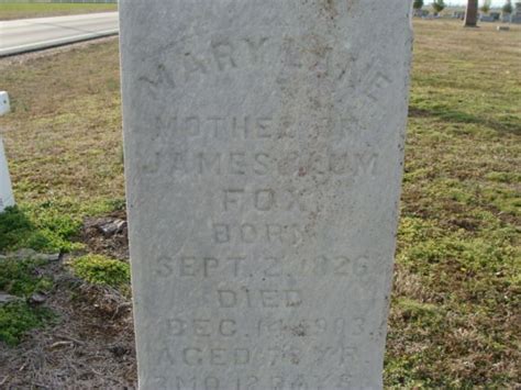 Mary Lane Martin Fox 1826 1903 Find A Grave Photos Find A Grave