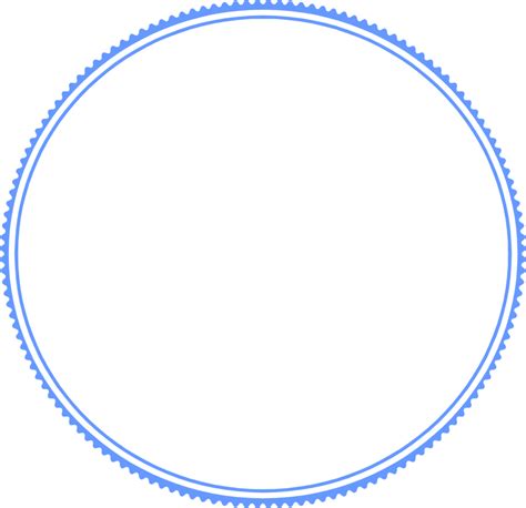Border Blue | Free Stock Photo | Illustration of a blank circular frame