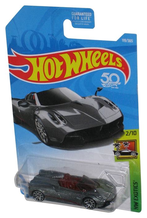 Hot Wheels Hw Exotics 210 2017 Gray 17 Pagani Ghuayra Roadster Toy