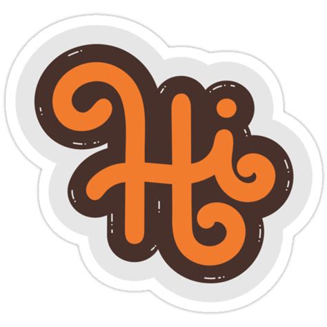 Hi Stickers By Snevi Redbubble