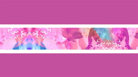 Pink Aesthetic Youtube Banner Draw Your