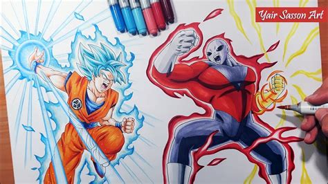 Drawing Goku Vs Jiren Dragon Ball Super Episode 109 Youtube