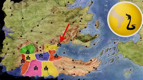 As with the maps of the free cities, slaver's bay and the dothraki sea, in this map each settlement is. Dornish Houses, Their History, Map, Castles and Characters ...