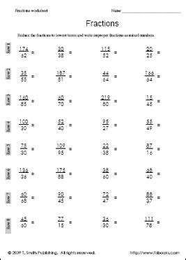 Setting goals worksheets for students. Education World Work Sheet Library: Fractions | Education ...