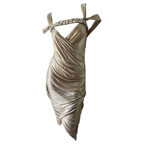 Emanuel Ungaro Lace Trimmed Vintage Silk Evening Dress By Peter Dundas