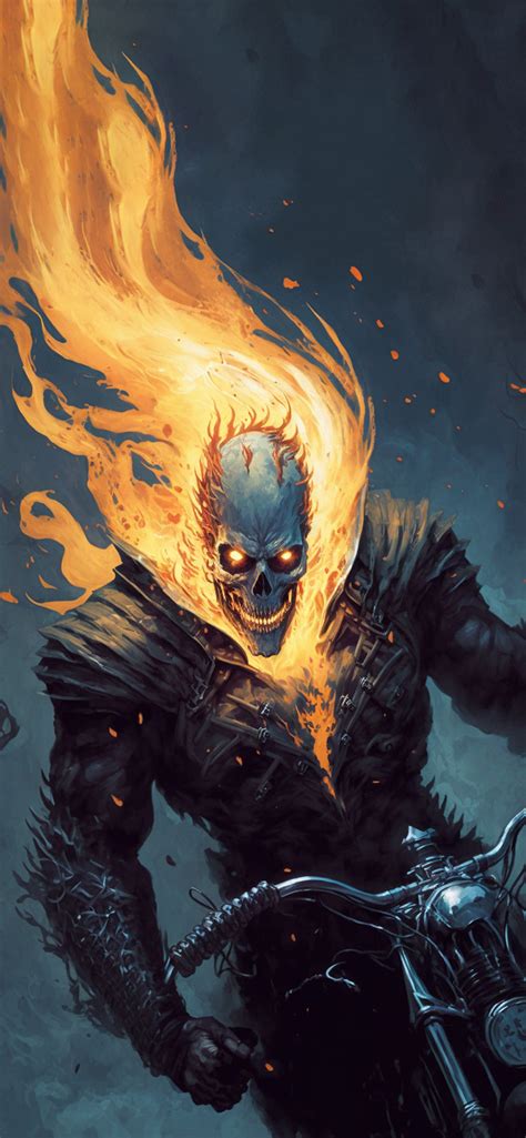 Marvel Ghost Rider Art Wallpapers Ghost Rider Wallpaper Iphone