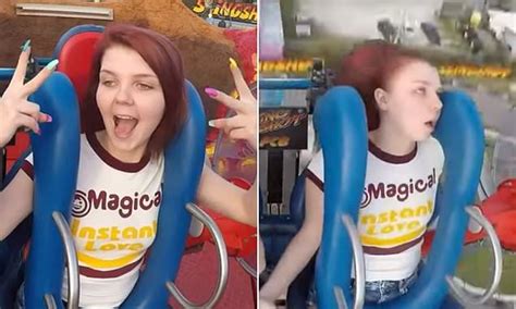 Hilarious Video Shows Girl Passing Out On A Slingshot Ride With A Friend She Warned Not To Faint