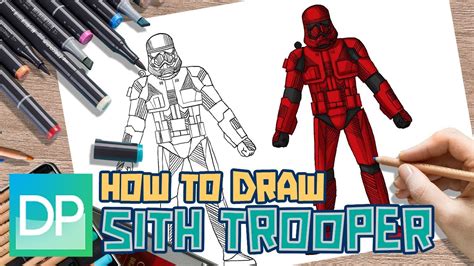 Drawpedia How To Draw Sith Trooper From Fortnite Step By Step