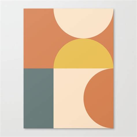 Buy Abstract Geometric 04 Canvas Print By Theoldartstudio Worldwide