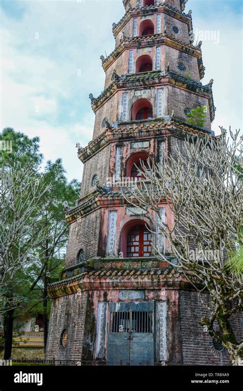 Thien Mu Pagoda Hue Vietnam Stock Photo Alamy