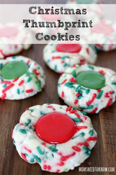Easy Christmas Thumbprint Cookies Moms Need To Know