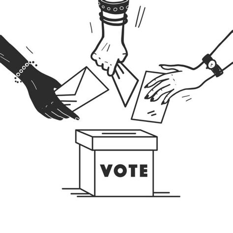 Best Black People Voting Illustrations Royalty Free Vector Graphics