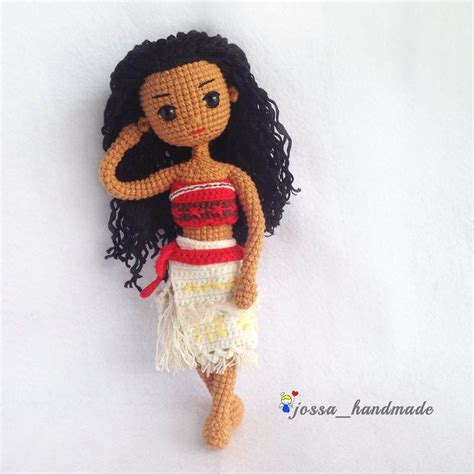 Moana Princess Inspired Crochet Doll Pattern Amigurumi Doll Etsy España Crochet Doll