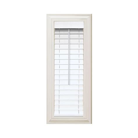 Get custom faux wood blinds online at an affordable price. Home Decorators Collection White 2 in. Faux Wood Blind ...