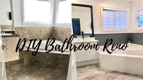 Diy Bathroom Reno For Under 1000 Youtube