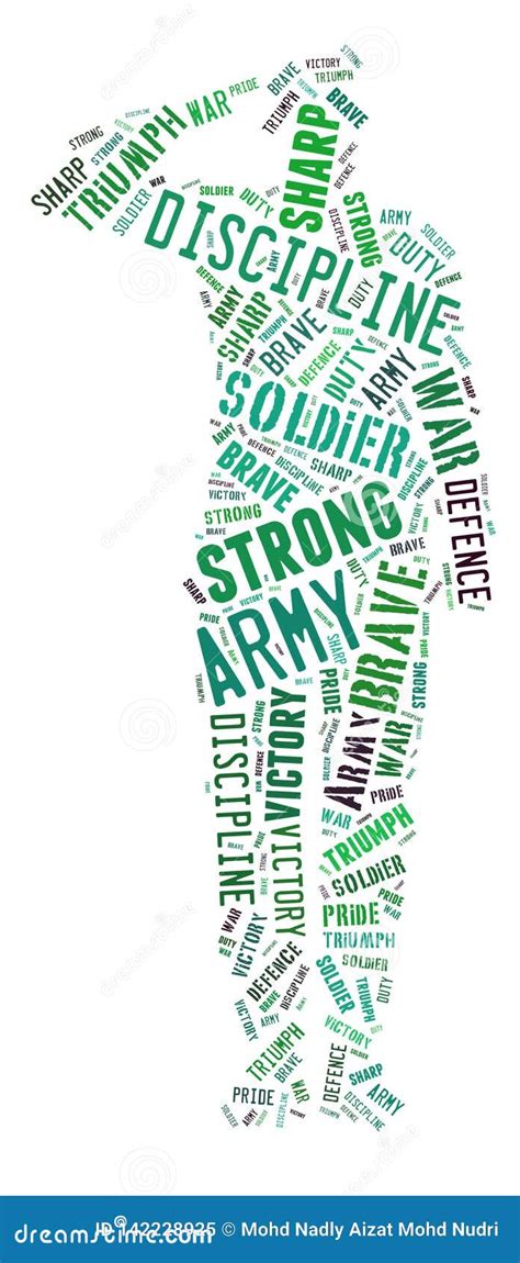 Army Strong The Slogan Of United States Army Stock Illustration