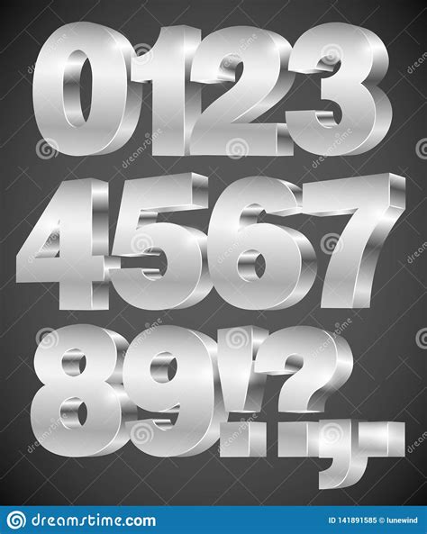 Free 3d number vector download in ai, svg, eps and cdr. 3D vector numbers stock vector. Illustration of sign ...