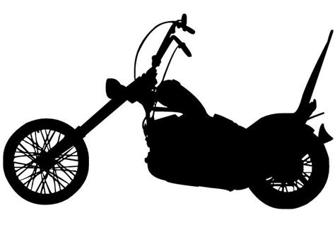 Chopper Silhouette Harley Davidson Decor Bike Art Motorcycle Culture