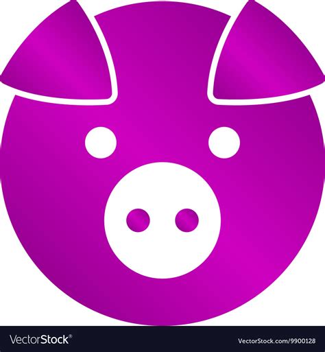 Pig Icon Concept For Design Royalty Free Vector Image