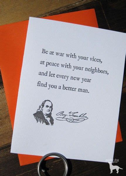 Terms in this set (82). Benjamin Franklin Quote - Letterpress Greeting/Single Card ...