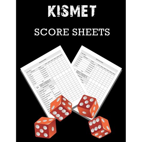 Kismet Score Sheets 100 Kismet Score Pads Kismet Dice Game Score Book