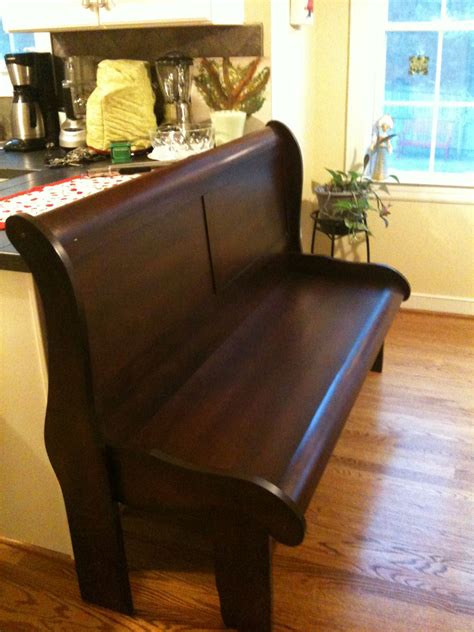Here's how i built a custom foot board for my mom's adjustable bed. Turned a sleighbed into a bench | Headboard benches ...