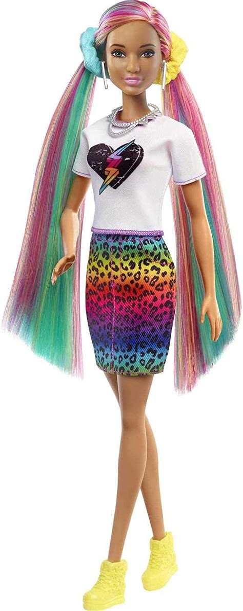 Barbie Leopard Rainbow Hair Dolls