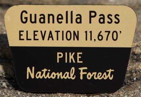 Guanella Pass Sign Magnet 14ercards