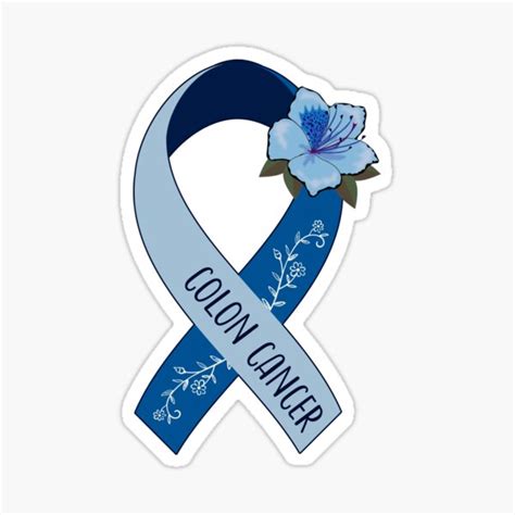 Colon Cancer Awareness Colon Cancer Ribbon Sticker For Sale By