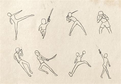 Sword Fighting Poses For Drawing Sword Poses Pose Drawing Fighting
