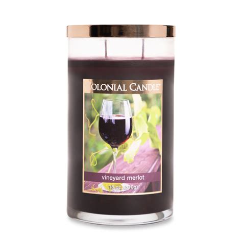 Colonial Candle Scented Jar Candle Vineyard Merlot 18 Oz Single