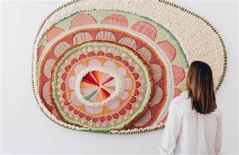 Textile Artist Creates Unconventional Woven Art In Massive Looms
