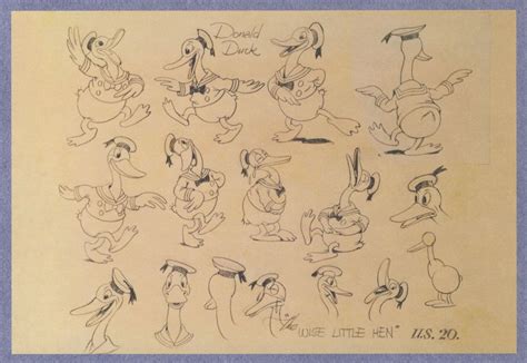 Donald Duck The Wise Little Hen 1934 Cartoon Postcard Topics Disney