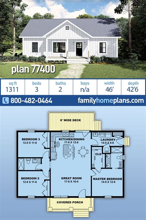 Best Selling Small House Plan Offering 1311 Sq Ft 3 Beds And 2 Baths