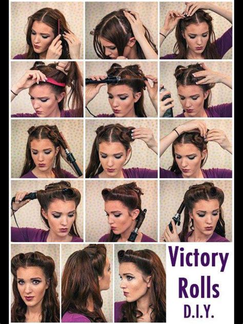 Step By Step Pinup Hairstyle Vintage Pinup Hair Tutorial Vintage