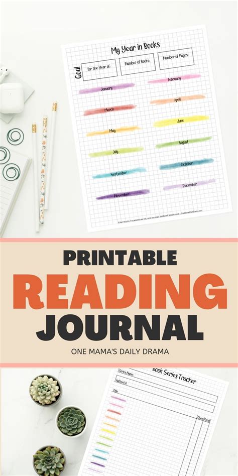 Reading Journal Printable Pages Reading Journal Printable Reading
