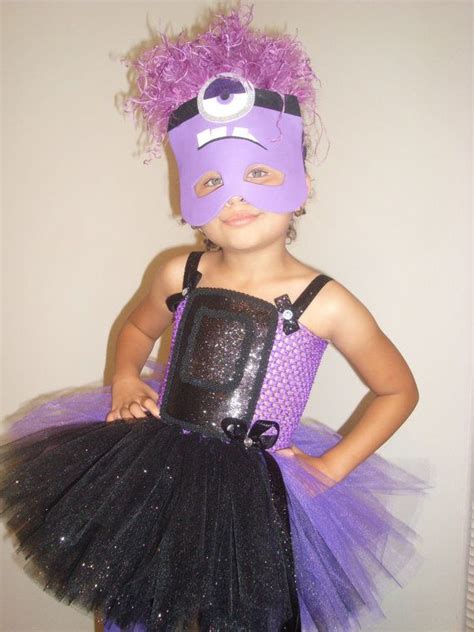Purple Minioncostume Tutu Set Birthday Halloween Pageant Party