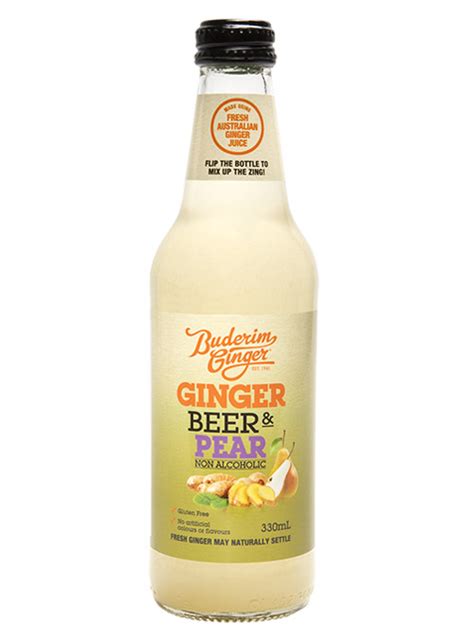 Ginger Beer Pear Ml Single Bottle Buderim Ginger Shop